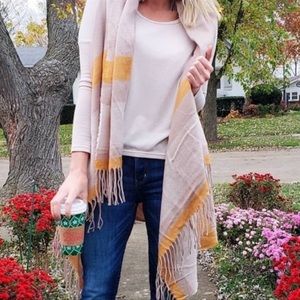 Universal Thread Striped Fringe Trim Vest